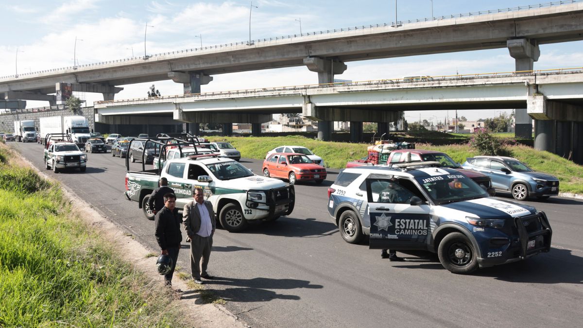 Imagen de archivo sobre accidentes y afectaciones viales en la autopista México-Puebla con dirección a la carretera federal Puebla–Tlaxcala