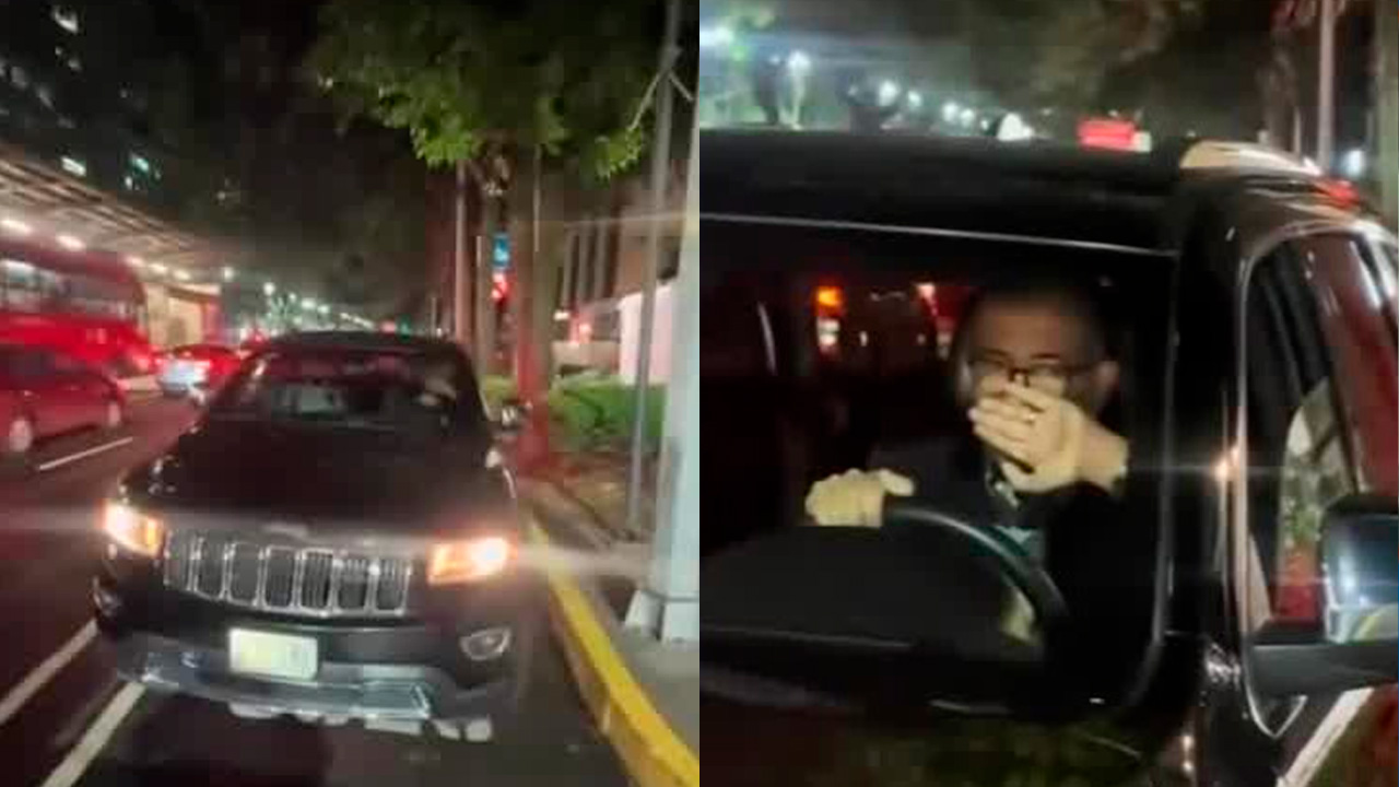 Conductor circula en sentido contrario por ciclovía de Insurgentes; huyó al ser grabado