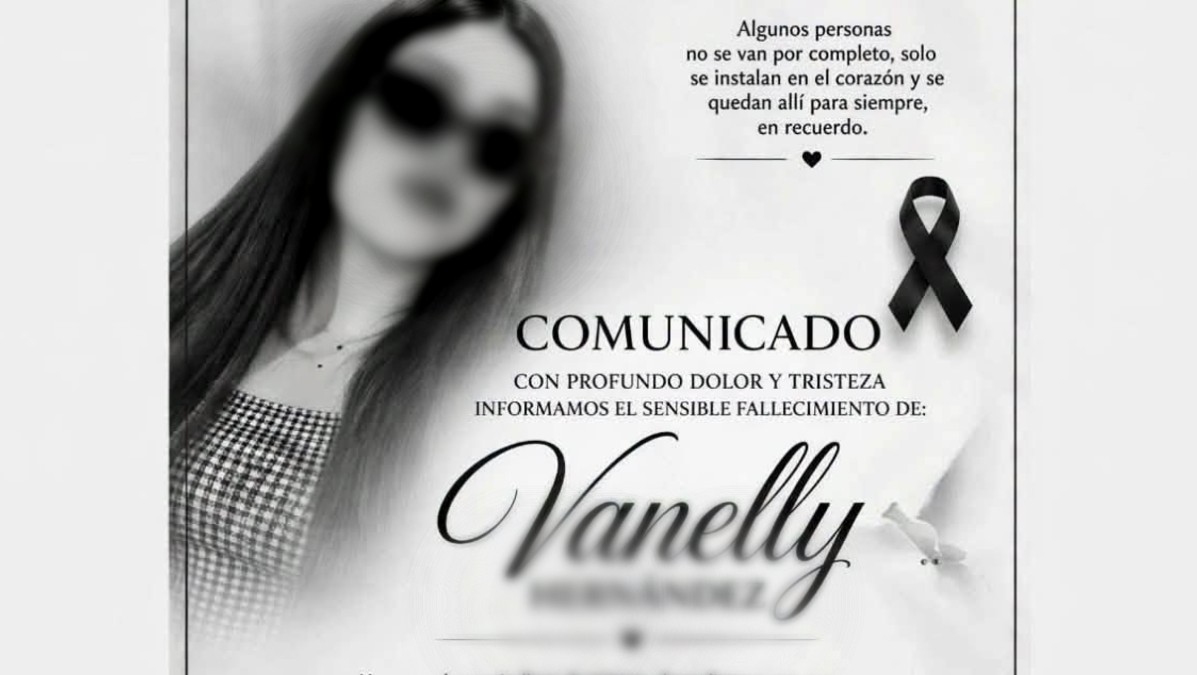 La funeraria emitió un comunicado en donde desmentía la muerte de Vanelly.