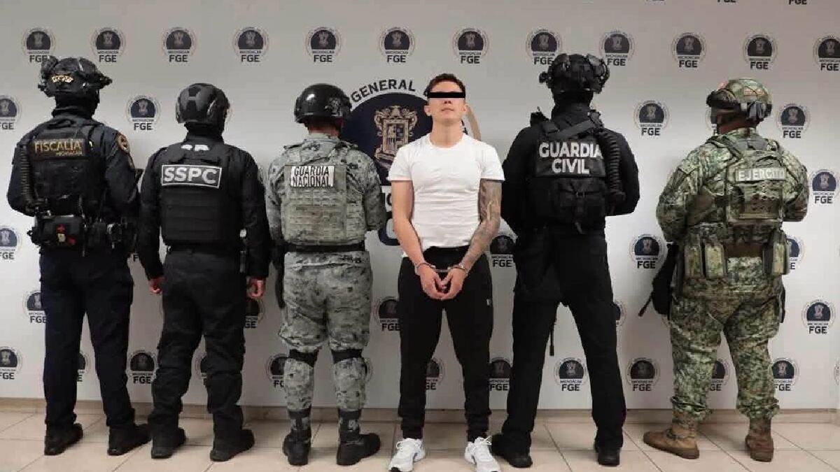 El hermano de Alexis N fue detenido recientemente en Michoacán. | Fiscalía General de Michoacán