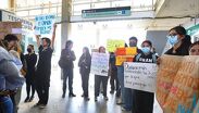 Alumnos de la UNAM León protestan para mejorar el transporte público