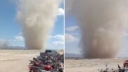 ¡Parecía un tornado! Enorme remolino causa asombro en La Laguna