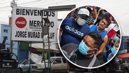 Presuntos comerciantes habrían sido el escudo humano que impidió el paso de agentes al Mercado Morelos / Agencia EsImagen-Jesús Zavala