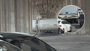 Tren provoca caos vial en Escobedo NL