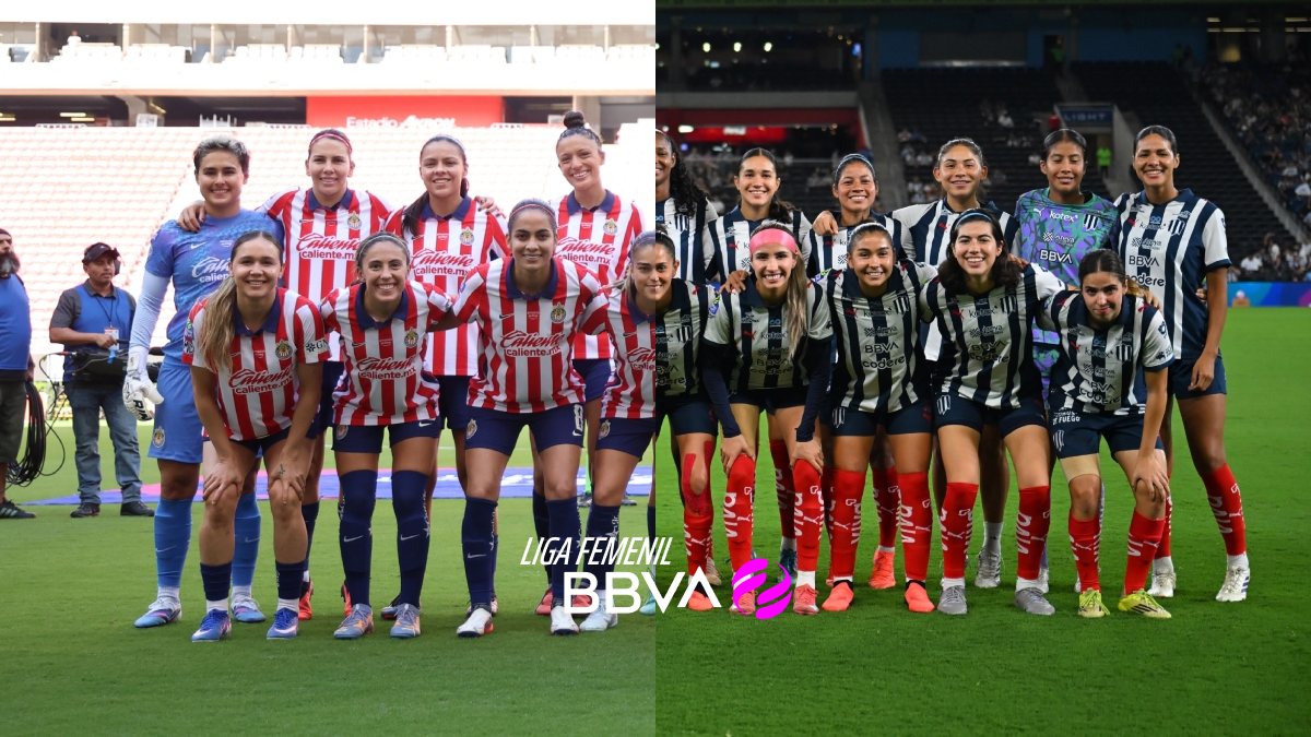 Chivas Femenil pertenece al Grupo B, mientras que Rayadas es del Grupo A en la Liga MX Femenil.