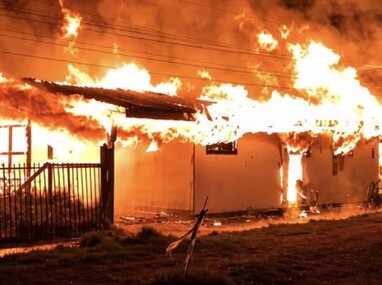 El incendió ocurrió en la estancia conocida como 'El Edén', en la comuna chilena de Pitrufquén