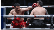 Julio César Chávez Jr. mandó a la lona al pugilista colombiano y consiguió el triunfo ante las porras de los aficionados.