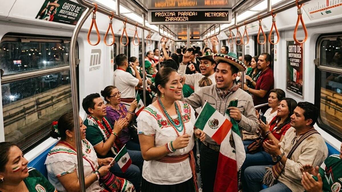El Metro es una opción para llegar a las fiestas patrias en Monterrey