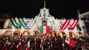Palacio de Gobierno de Tlaquepaque durante la edición 155 de su tradicional grito de Independencia