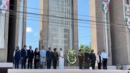 El acto se desarrolló en orden y concluyó con la entonación del Himno Nacional.