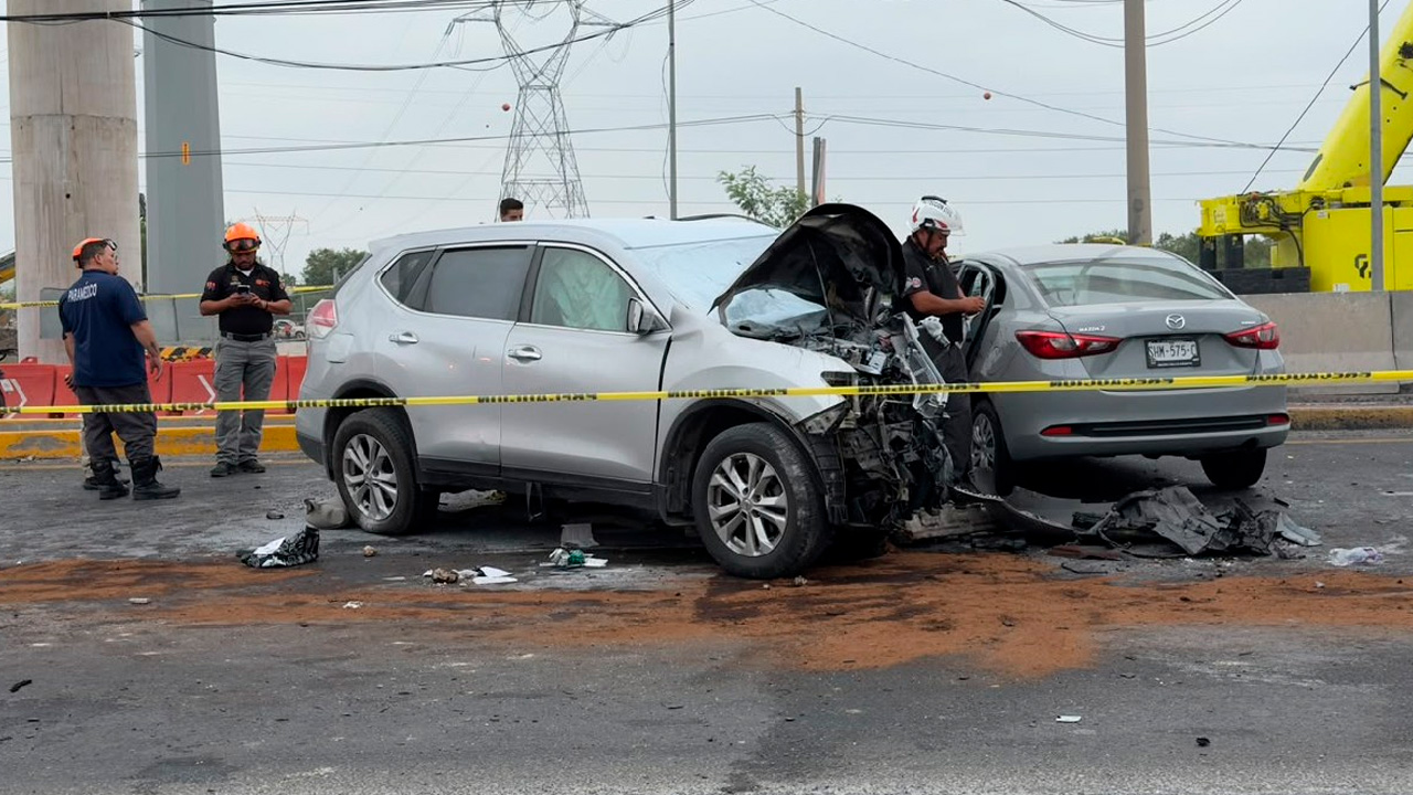 Apodaca: Accidente en la carretera Miguel Alemán deja un muerto y dos lesionados