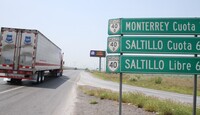 Carretera Los Chorros en Saltillo.