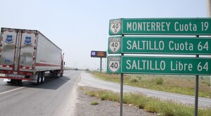 Carretera Los Chorros en Saltillo.
