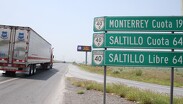 Carretera Los Chorros en Saltillo.