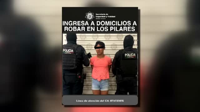 Detienen a presunto ladrón tras ser captado escalando una casa en Salinas Victoria