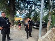 Elementos de Seguridad Pública y Protección Civil acudieron al sitio para resguardarlo