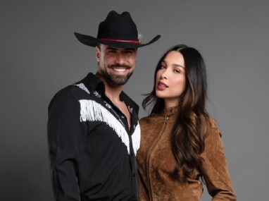 Fernando Lozada y su actual pareja.