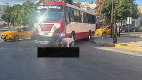 La víctima, que se desplazaba ayudándose de un bastón, fue embestida por un camión rojo de la ruta Chapala cuando la unidad dio vuelta a la izquierda.