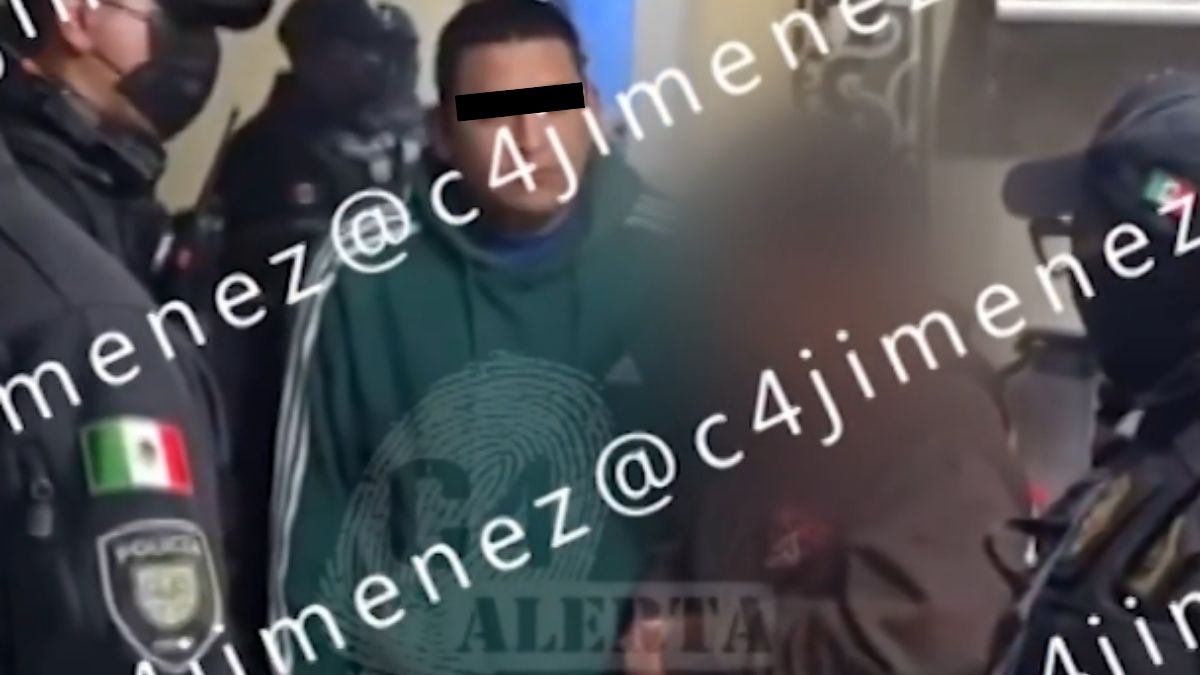 Así  fue detenido 'El Odek', sicario de 'Los Tatus' frente a su hijo.