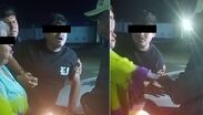 El procedimiento de arresto dio un giro inesperado cuando la mujer agredida llegó al sitio donde se encontraba la patrulla para interceder.