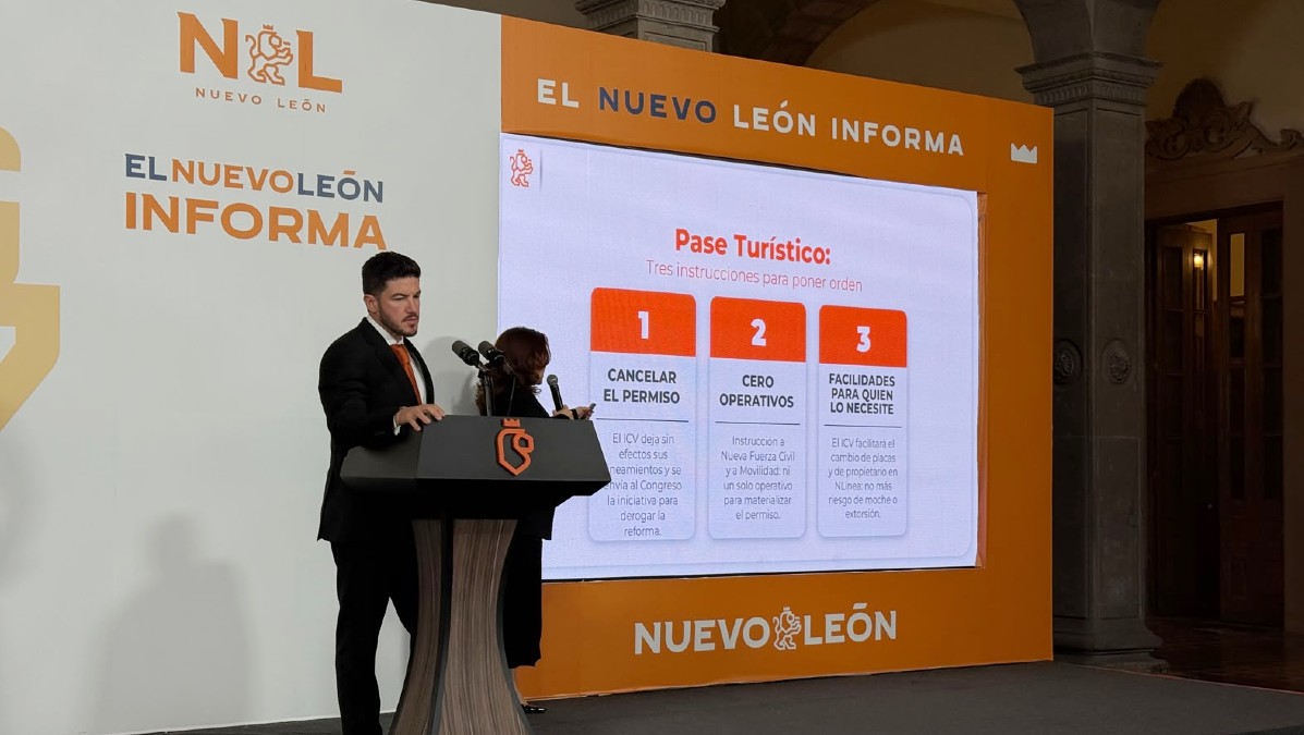 Samuel García dio el anuncio en el Nuevo León Informa.