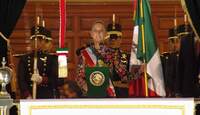Sheinbaum gritó ¡Viva México! desde el balcón de Palacio Nacional