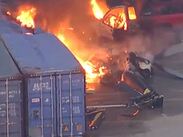El accidente aéreo provocó la movilización de decenas de bomberos. | Imagen: Cadena Ser