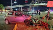 Al lugar acudieron oficiales de vialidad para abanderar el sitio del percance y evitar otros accidentes.