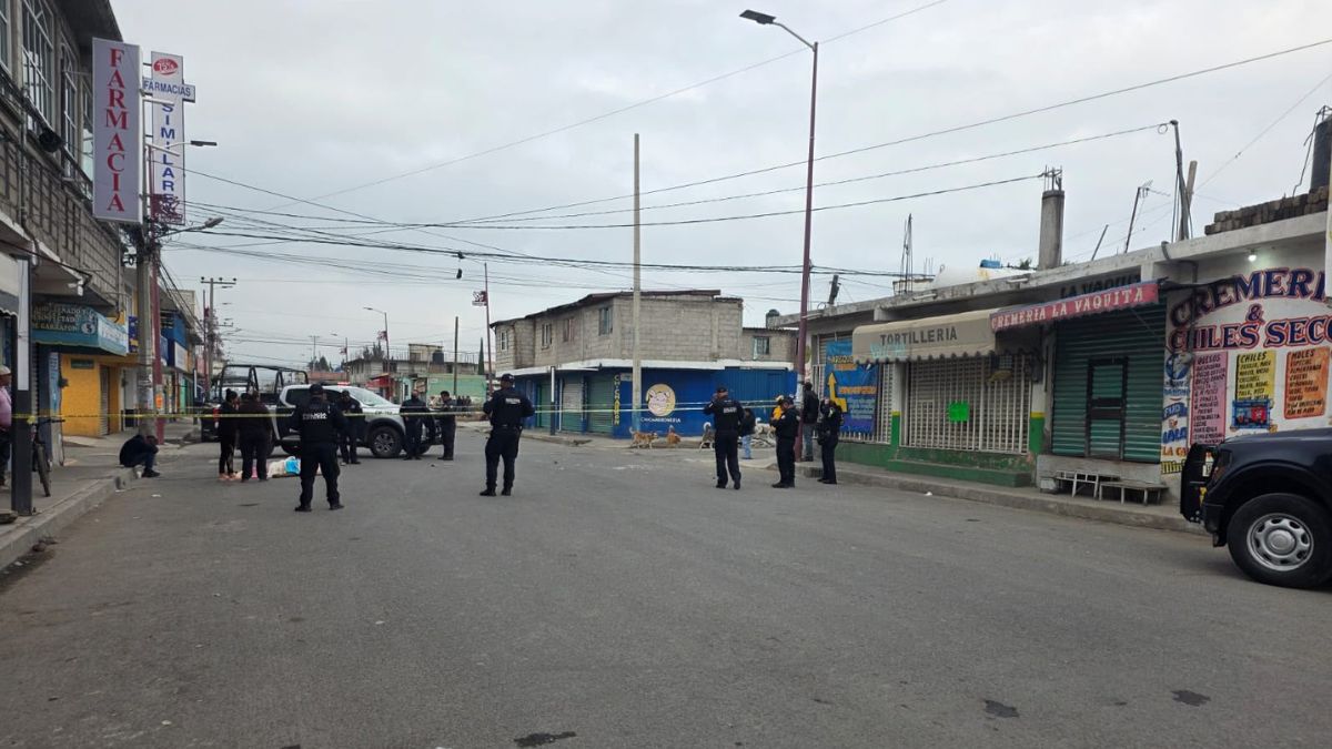 El hombre murió por un disparo de arma de fuego en Chalco.