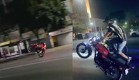 Los videos fueron captados durante la noche del pasado miércoles