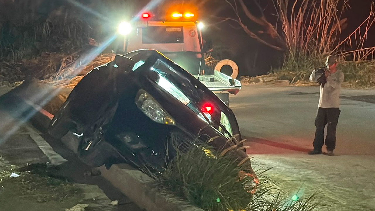 Cinco menores sufren accidente mientras presuntamente aprendían a conducir en Guadalupe