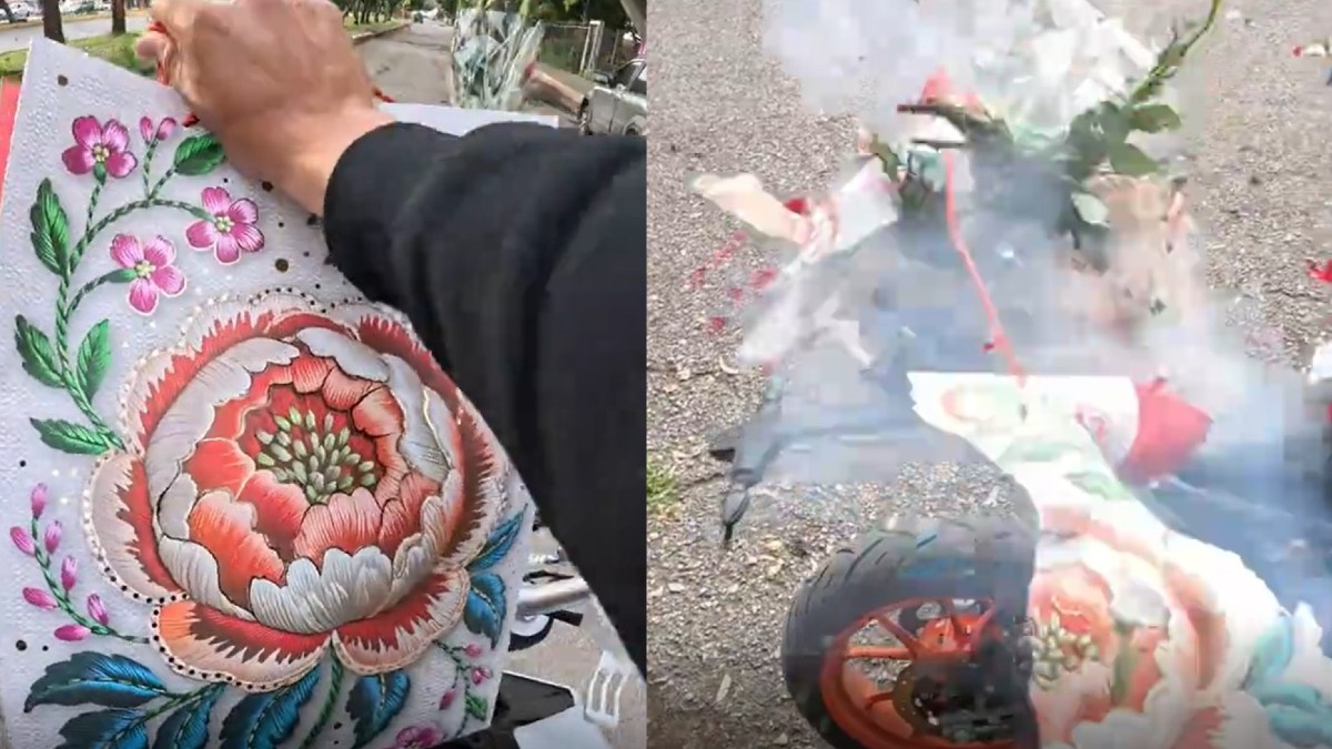 Repartidor denuncia explosión de paquete con rosas en Tlalnepantla. | Bimo Biker