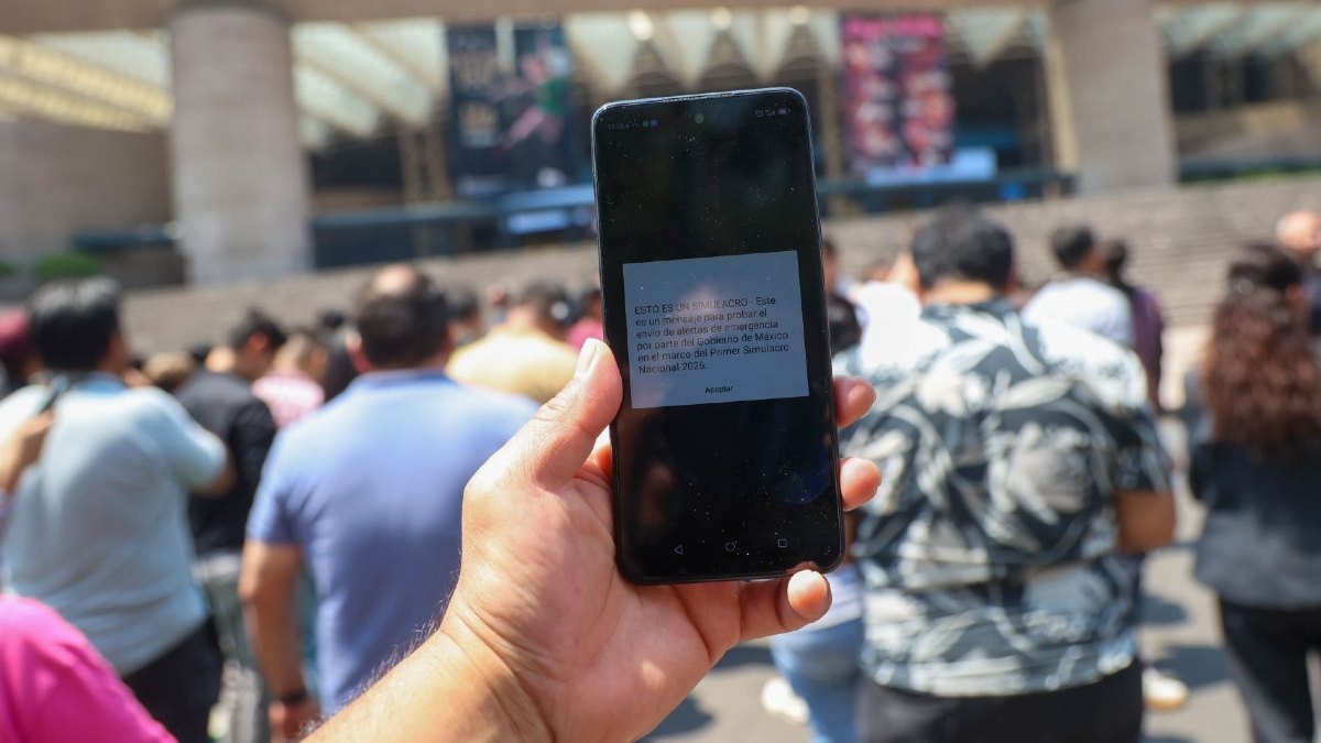 Alerta sísmica en celulares por el Segundo Simulacro Nacional.2026