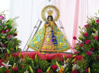 Imagen de la Virgen de Zapopan durante su visita a la parroquia de Santa Isabel. | Peregrino Zapopano