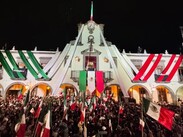 Palacio de Gobierno de Tlaquepaque durante la edición 155 de su tradicional grito de Independencia