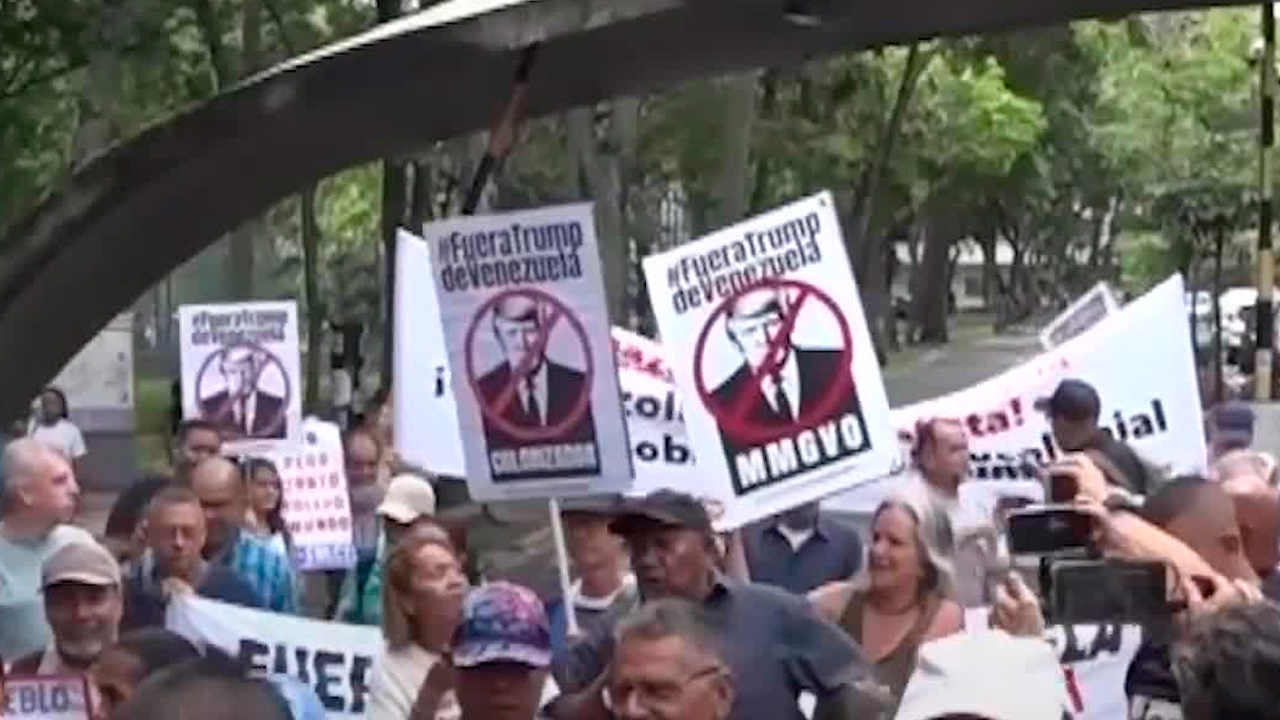 Protestan contra el reciente acercamiento entre Venezuela y Estados Unidos