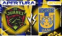 Tigres llega a este partido en el lugar número 14°, mientras que Juárez en el 18°.