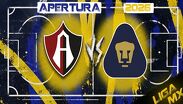 Atlas vs Pumas Jornada 9 de Apertura 2026
