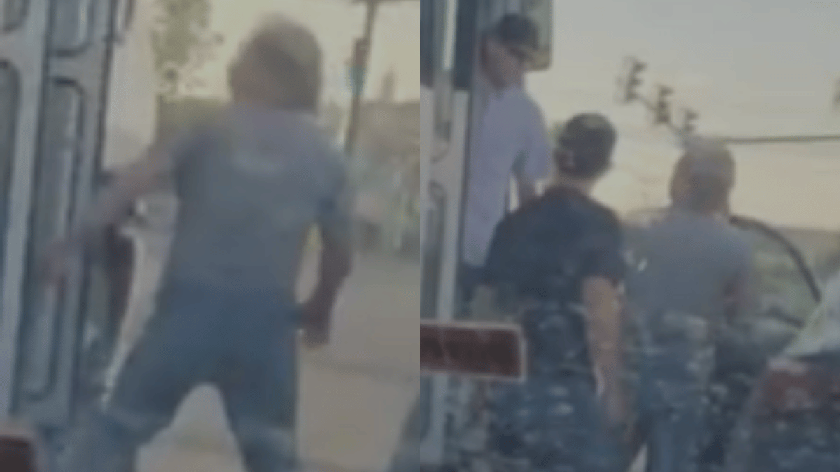 Captan pelea entre conductores en Apodaca