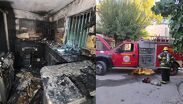 Elementos de Bomberos, Protección Civil y Cruz Roja trabajaron en el lugar para sofocar el fuego y evaluar los daños del inmueble.