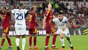 Lautaro Martínez marcó un doblete en el empate de Roma vs Inter en la Serie A / Reuters