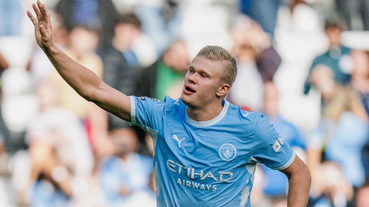 Erling Haaland metió el quinto gol en la victoria del Manchester City vs Sunderland / @ManCity