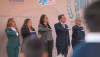 Libia Dennise, en ceremonia de los 500 años de la fundación de Acámbaro | Cortesía