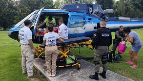 Niño de cinco años es trasladado en helicóptero de Autlán a Guadalajara