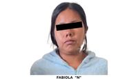 Fiscalía Edomex detiene e ingresa a penal a una mujer que presuntamente participó en feminicidio de sus dos hijas en Almoloya de Juárez. | FGJ Edomex
