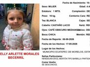 Kelly Arlette Morales Becerril, de 4 años, es buscada por su familia tras desaparecer en Ecatepec, Edomex.