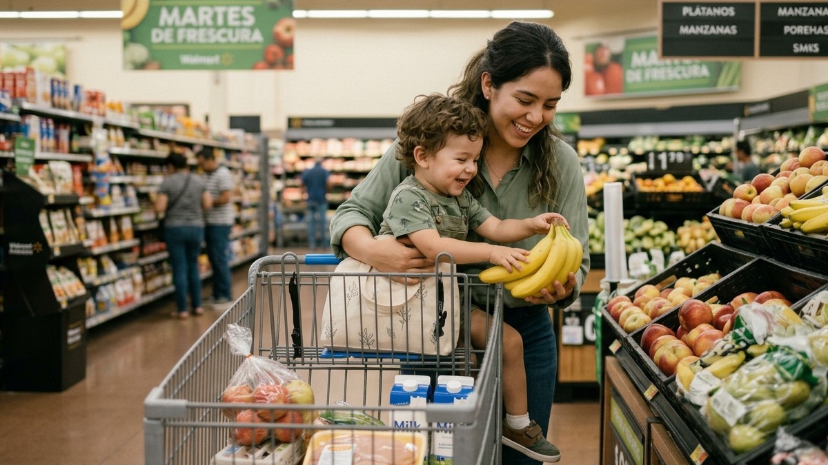 Mantente al tanto de las ofertas de Walmart en Telediario. | Imagen generada con inteligencia artificial.