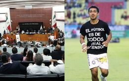 Mikel Arriola, comisionado del futbol mexicano, y Francisco Iturbide, presidente de la Liga, declinaron asistir al recinto legislativo.