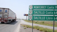 Carretera Los Chorros en Saltillo.