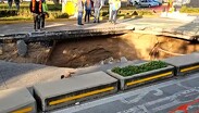El director del Siapa informó que el socavón habría sido provocado por el colapso de un vaso colector